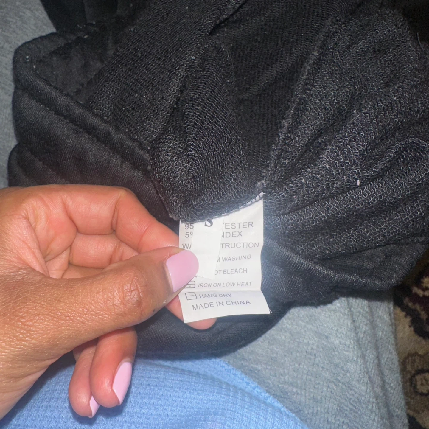 Stacked Flare leg Black Track Pants S - photo 2