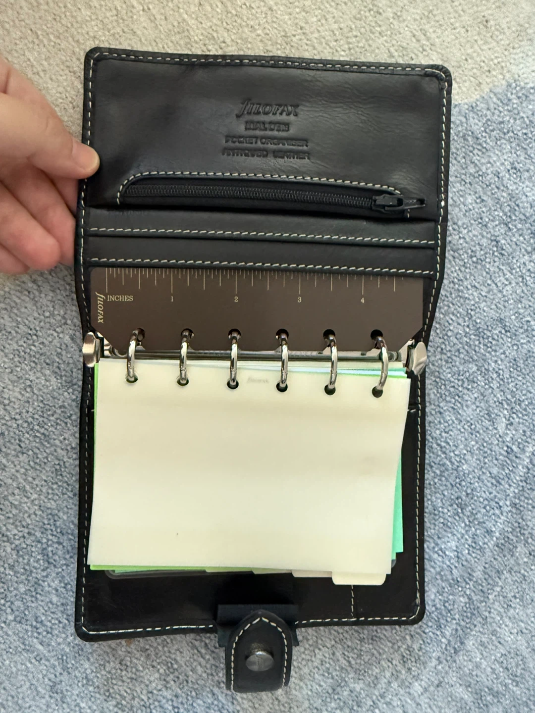 Filofax Malden Black Leather Pocket Size - photo 3