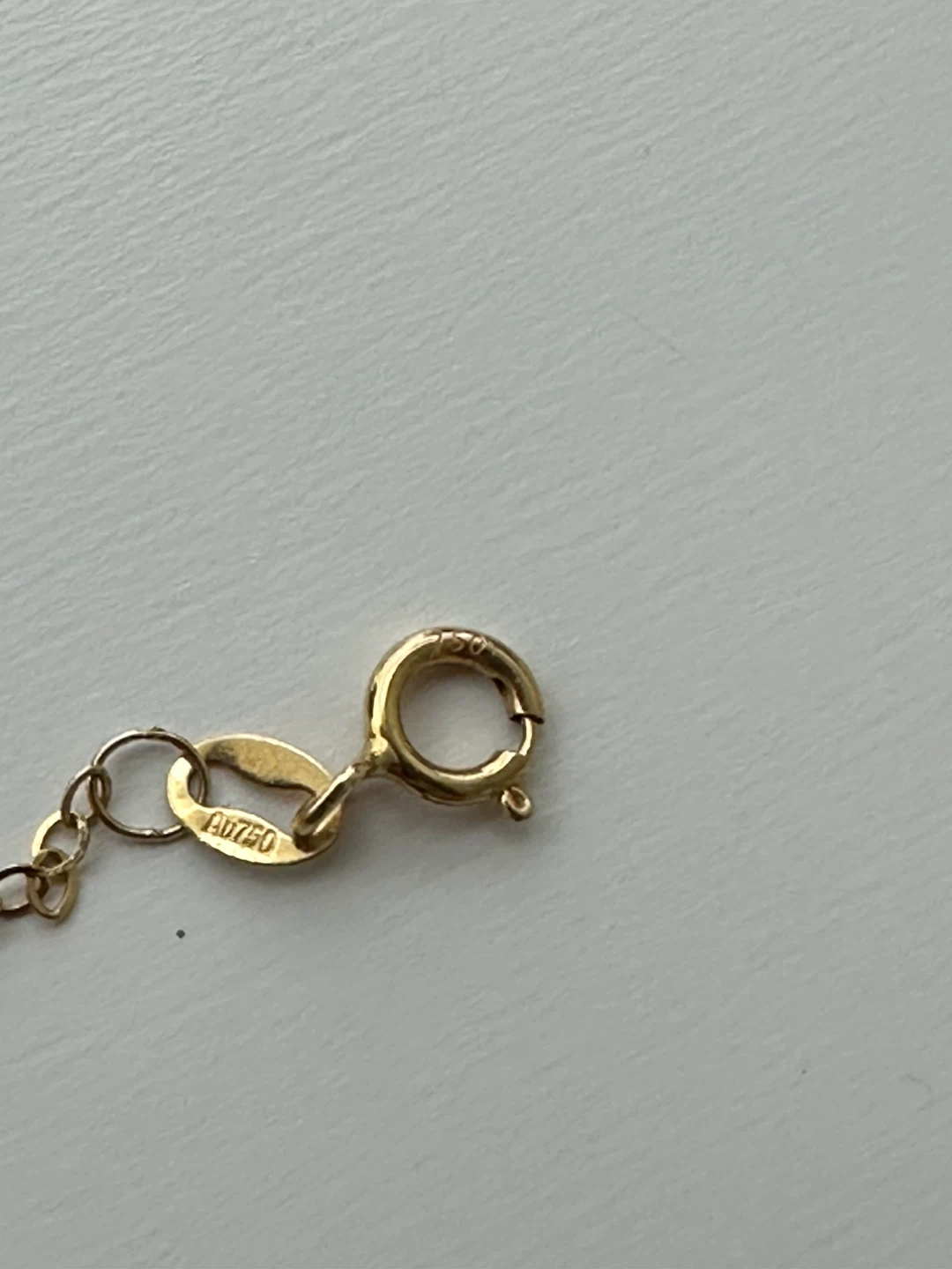 18k gold bracelet with onyx stone clover motif - photo 3