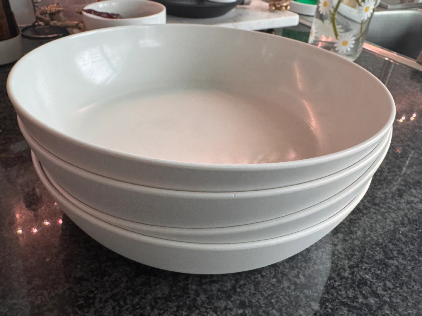 White Pasta Bowls – Set of 4 | Free - photo 3