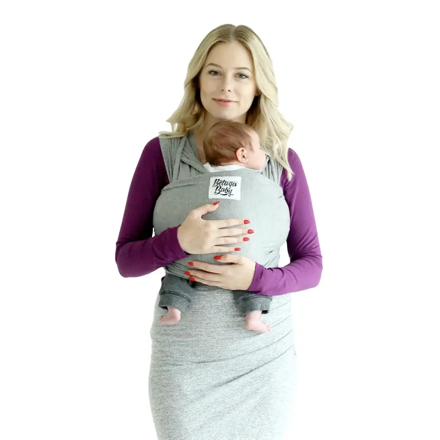 Beluga Baby Wrap in Heather Gray - like new condition - photo 2