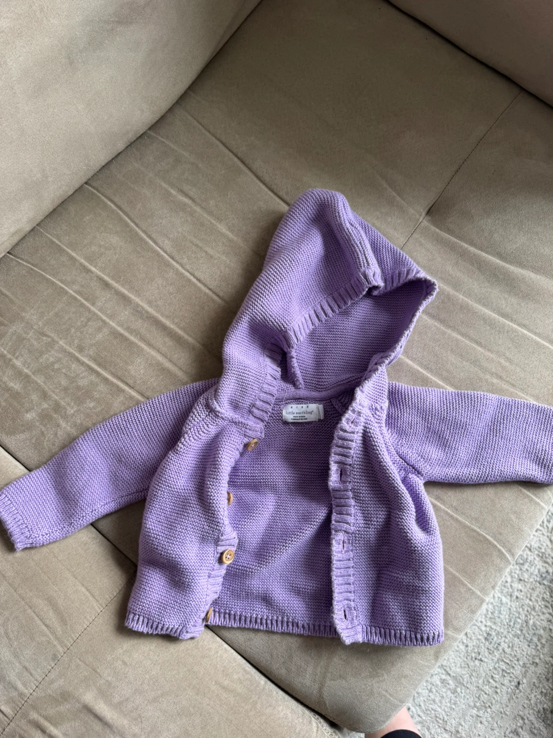 Little Earthling Hooded Cardigan