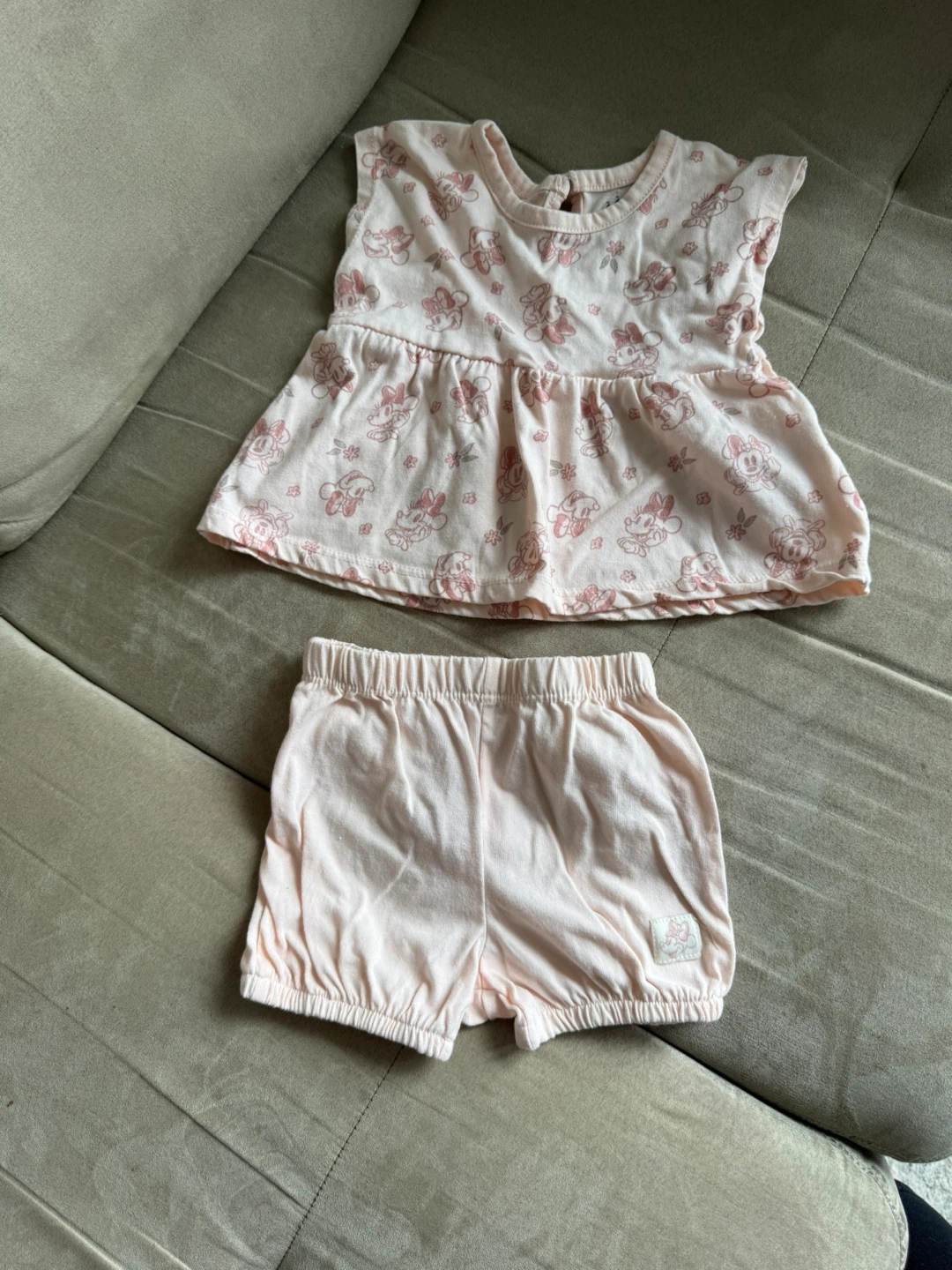 Baby Girl Minnie Mouse Outfit - Pink