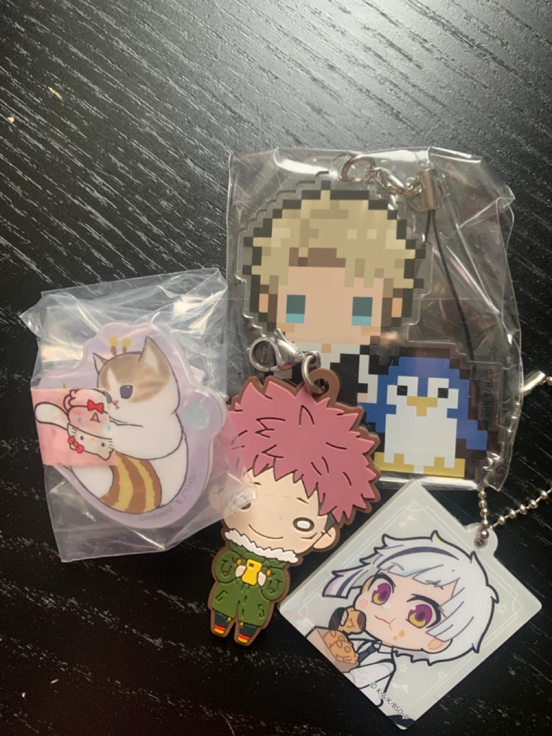 Anime Character Keychains Lot and mofusand clip - photo 2