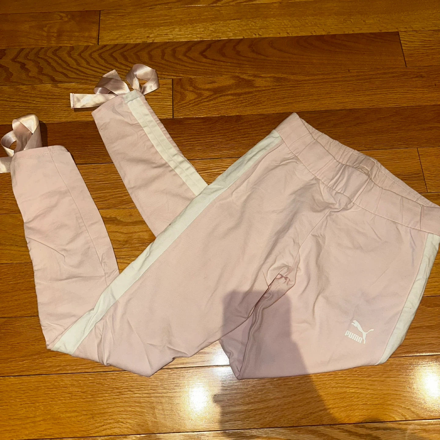 Puma Pink Leggings with Bow Detail Small - photo 2