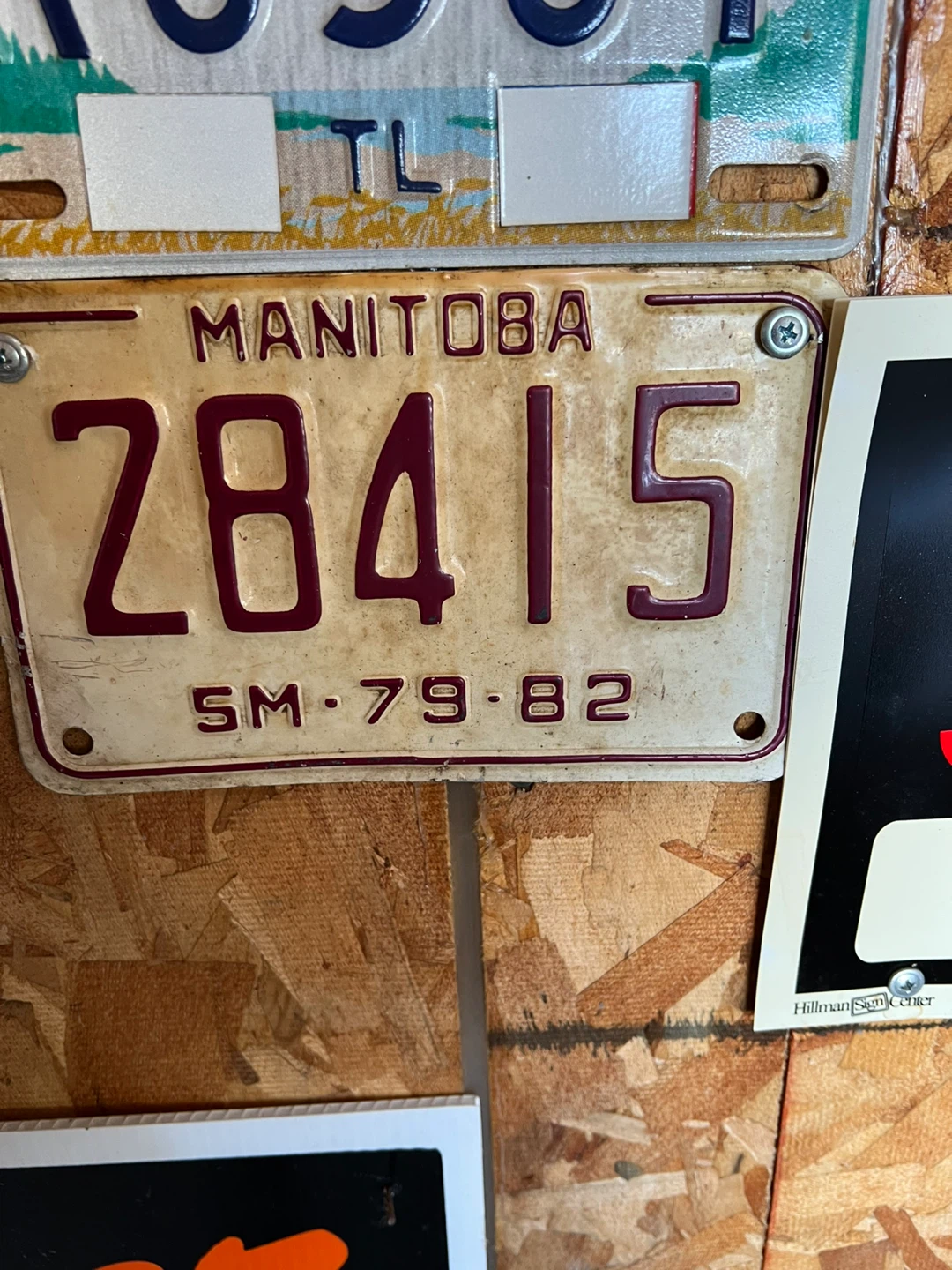 1979 Manitoba Trailer License Plate