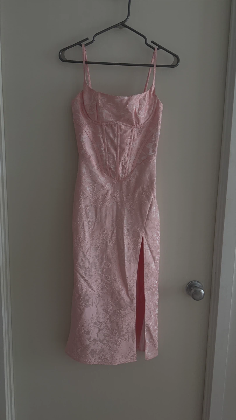 Pink Lace-Up Corset Dress - photo 2