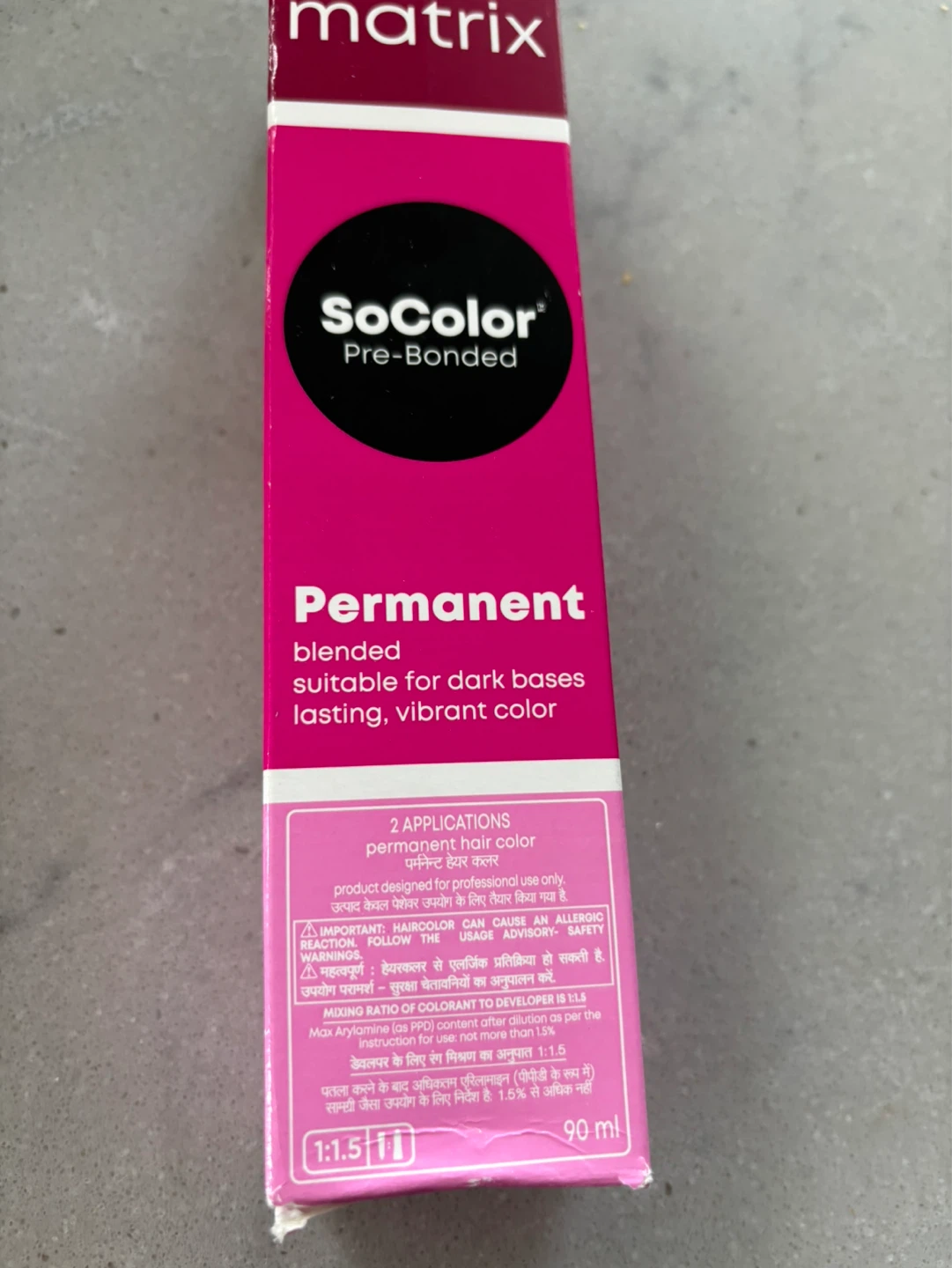 Matrix SoColor Pre-Bonded Permanent Hair Color 4NN Medium Brown - photo 3