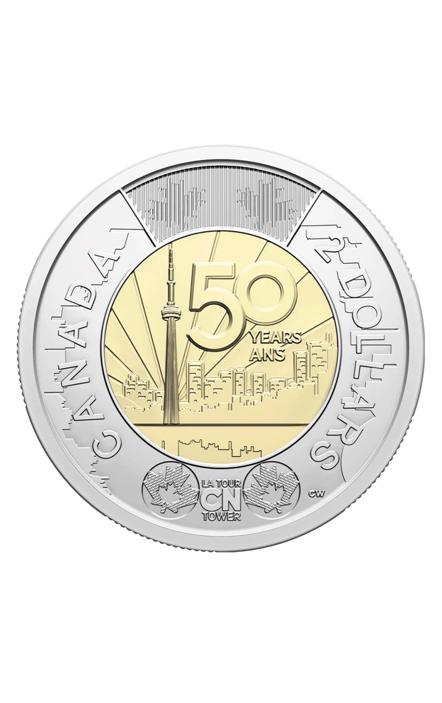 2026 Canada CN Tower 50th Anniversary $2 Coin - photo 2