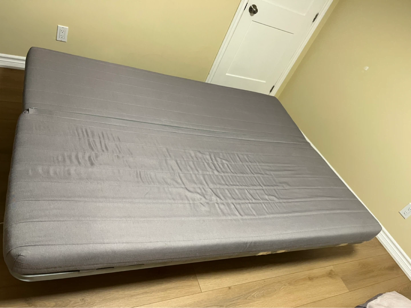 Grey Sofa Bed Futon - photo 2
