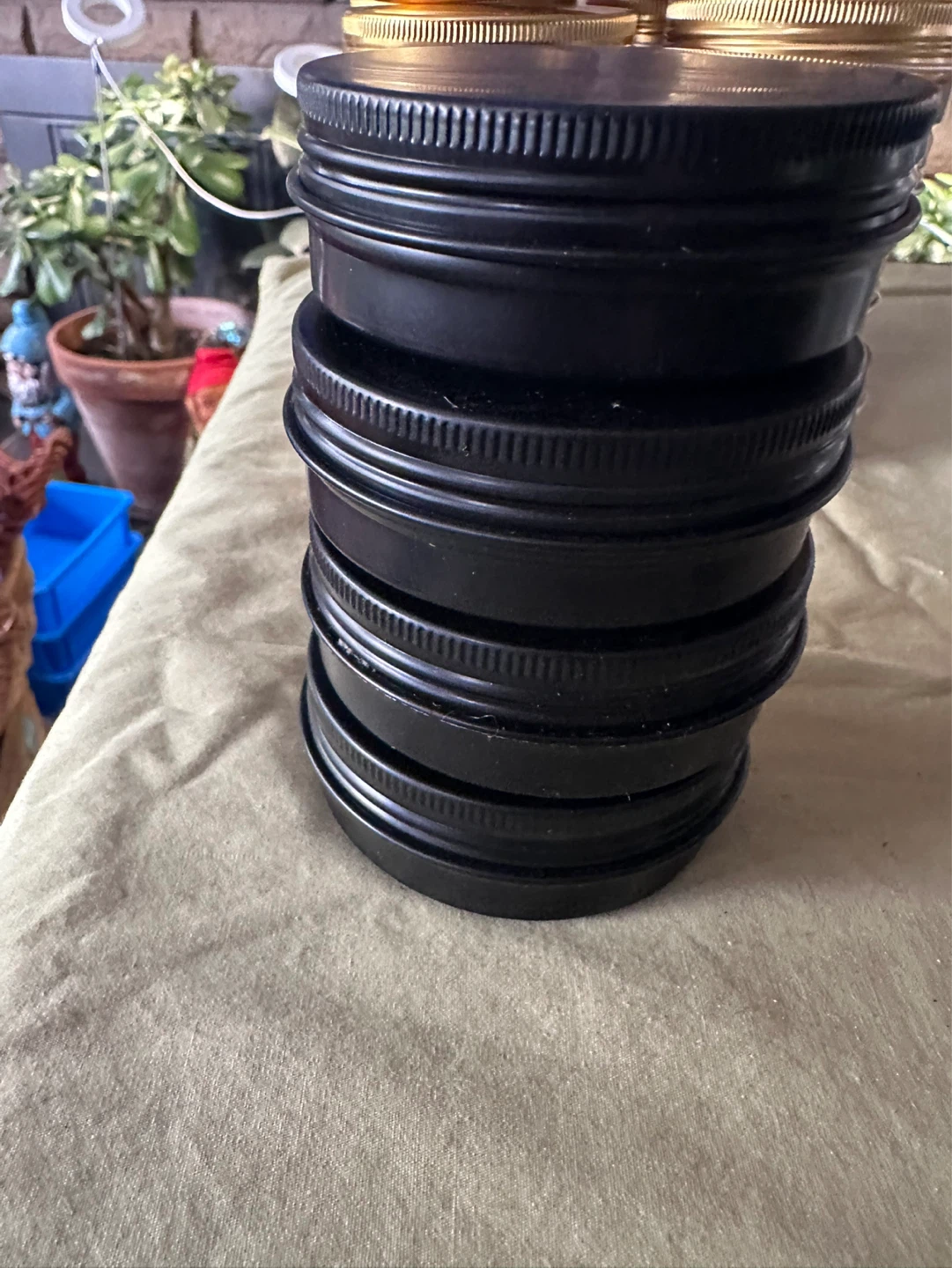 Lot of Metal Tins with Lids - photo 2