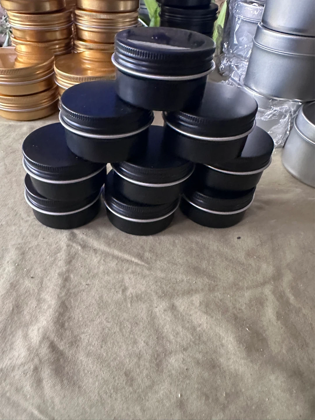 Lot of Metal Tins with Lids - photo 4