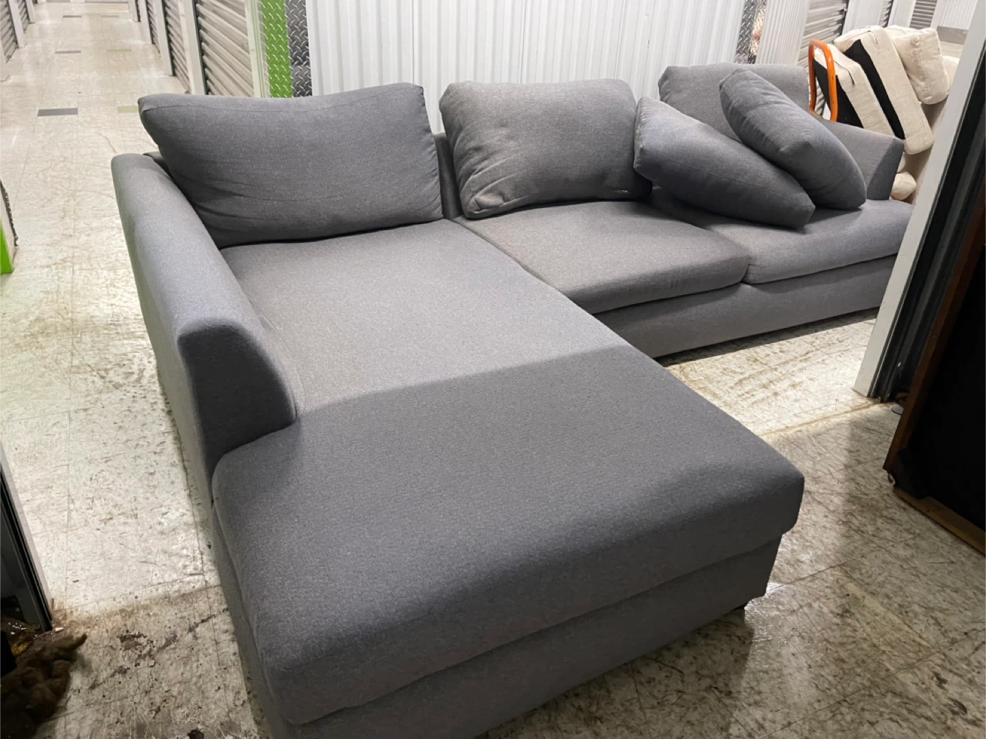 Gray Sectional Sofa with delivery
