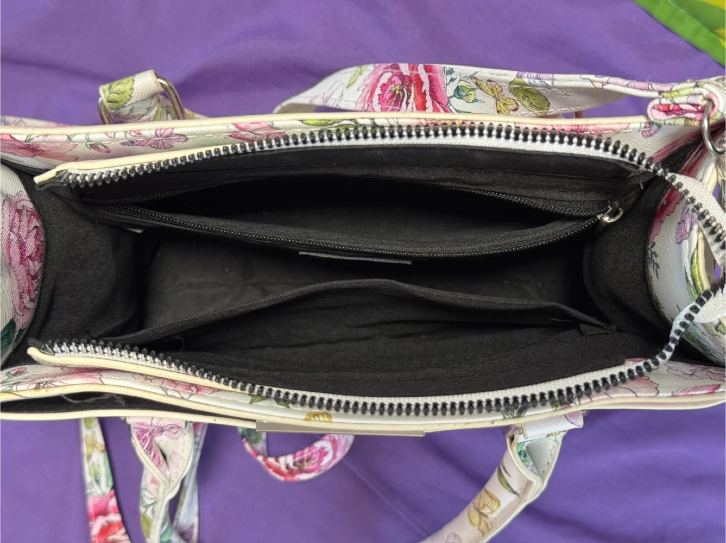 Floral Print Satchel Handbag - photo 5