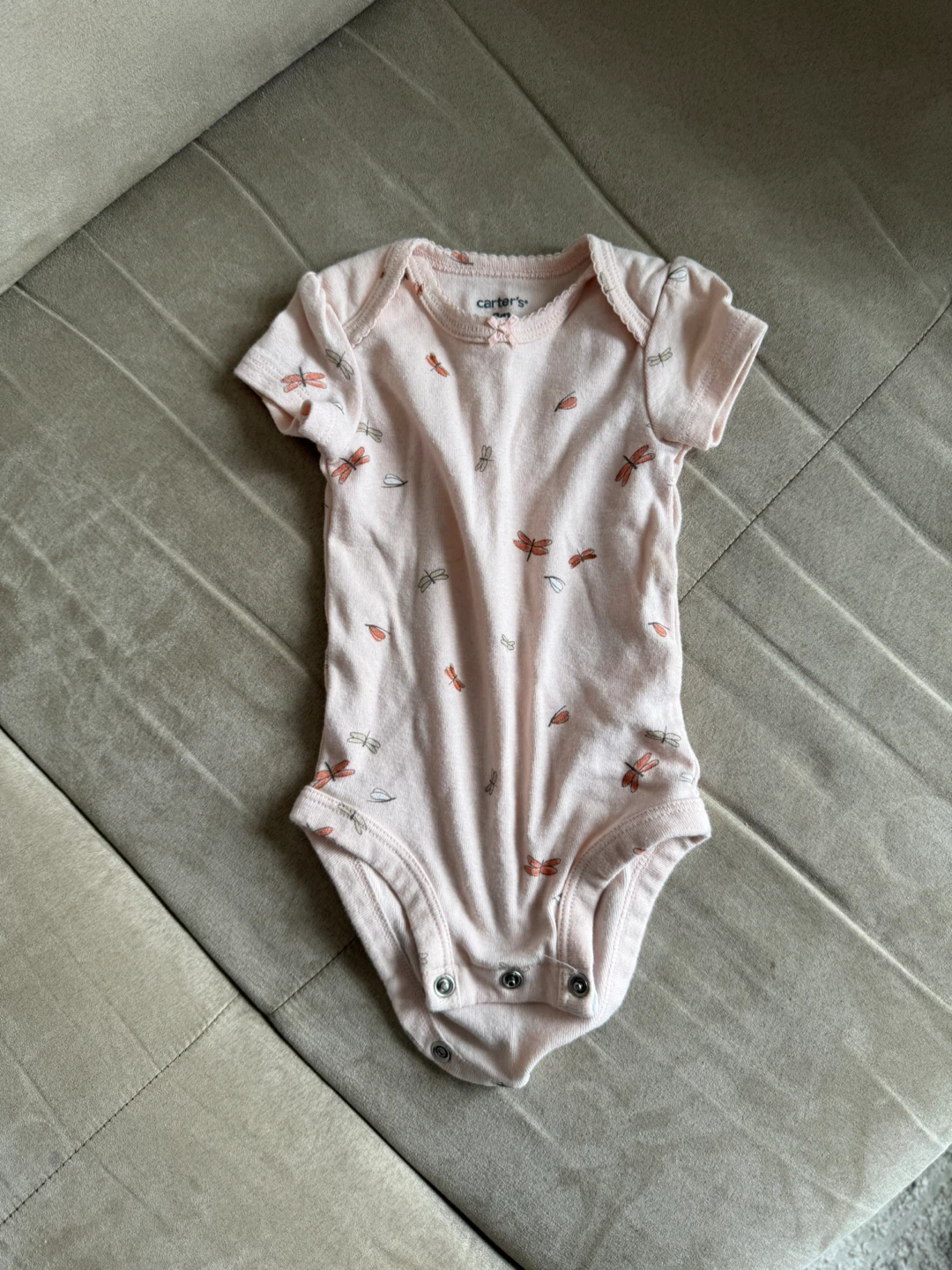 Carter's Baby Girl Bodysuit - Pink Dragonfly Print