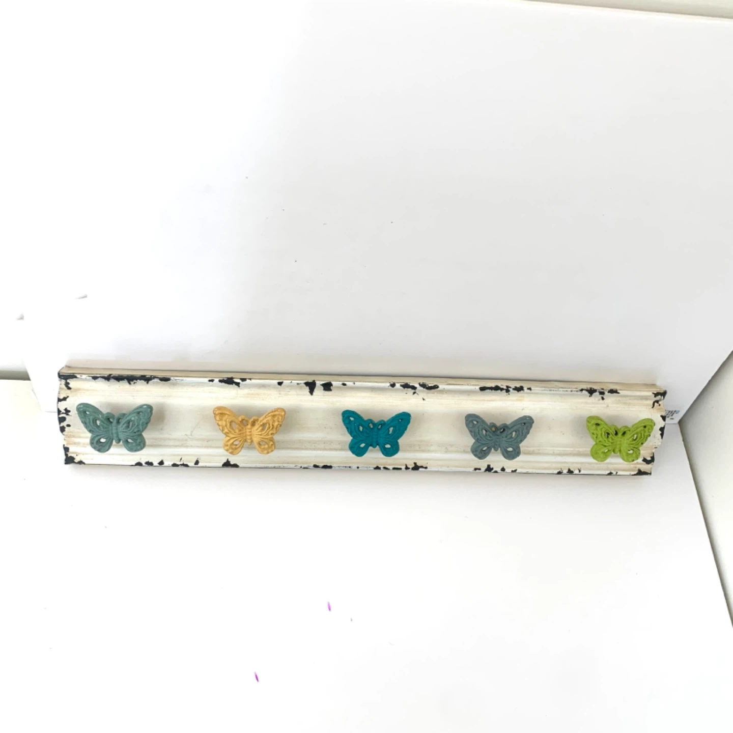 Coat Rack Wall Mount Hooks Butterfly Home Decor Entryway Rack - photo 2
