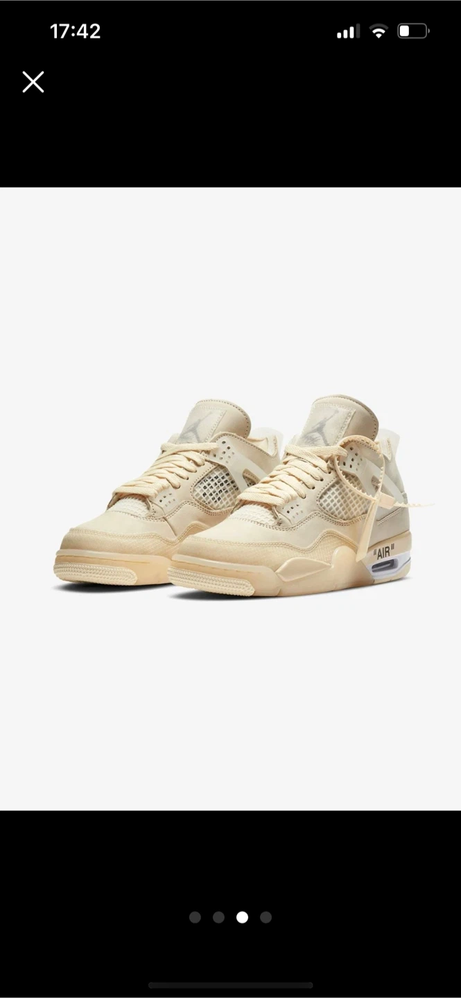 Off-White x Air Jordan 4 Retro SP "Sail"