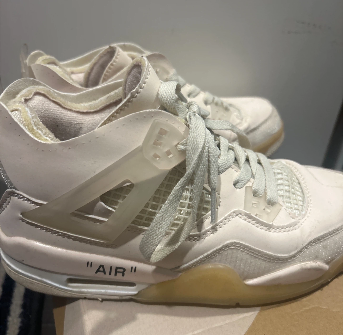 Off-White x Air Jordan 4 Retro SP "Sail" - photo 2