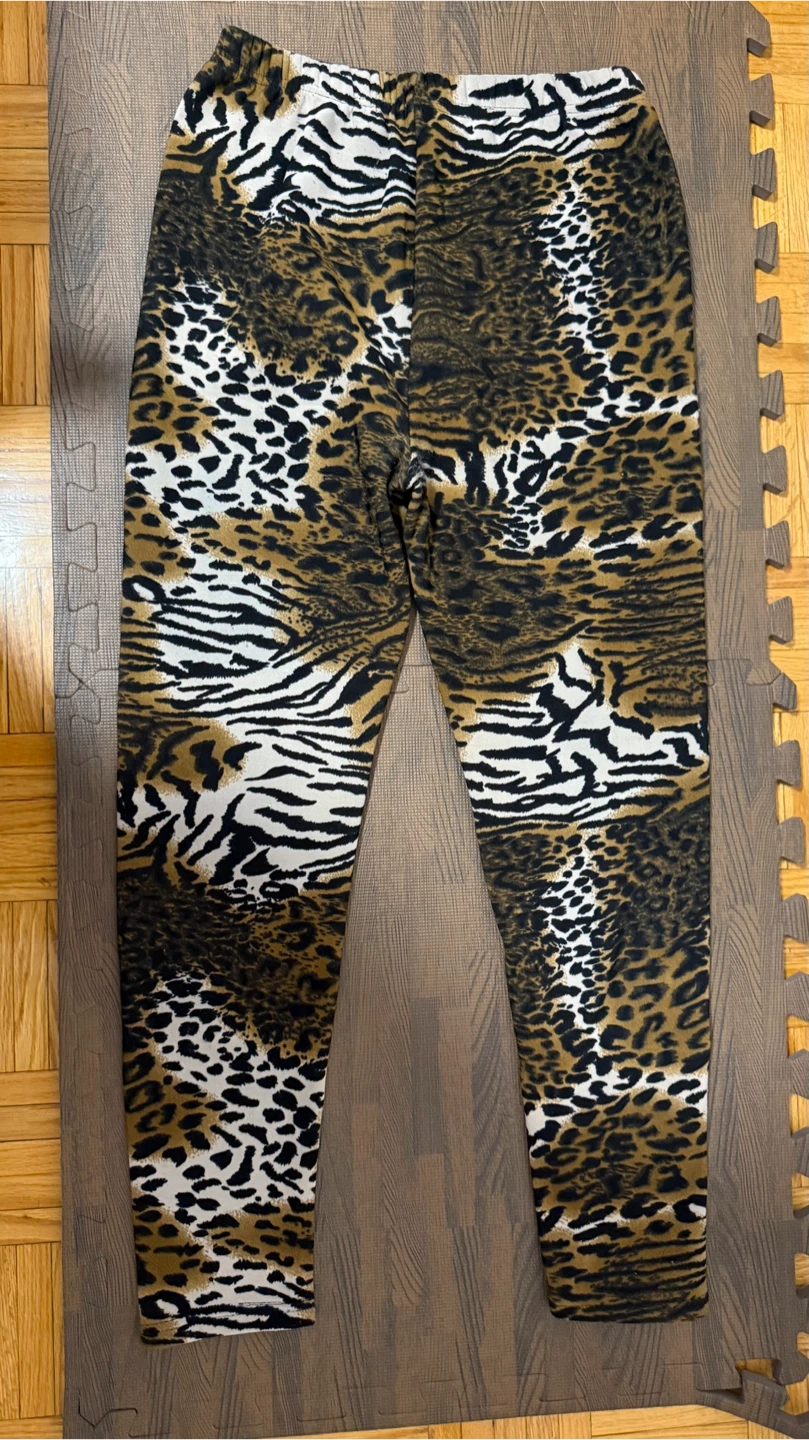 Two various Print Fleece-Lined Leggings - photo 4