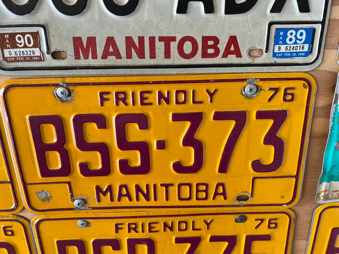 1976 Manitoba License Plate