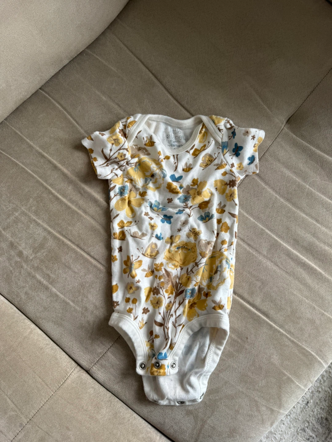 Little Planet Organic Floral Onesie