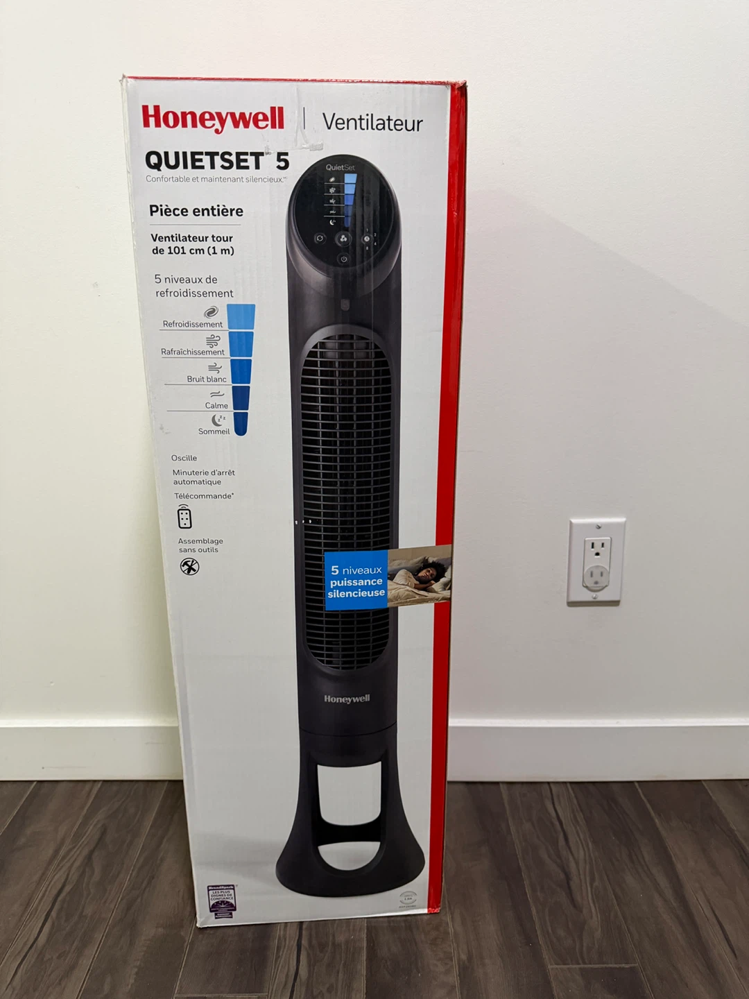 Moving sale - Honeywell QuietSet 5 Tower Fan - 101 cm (40 inch)