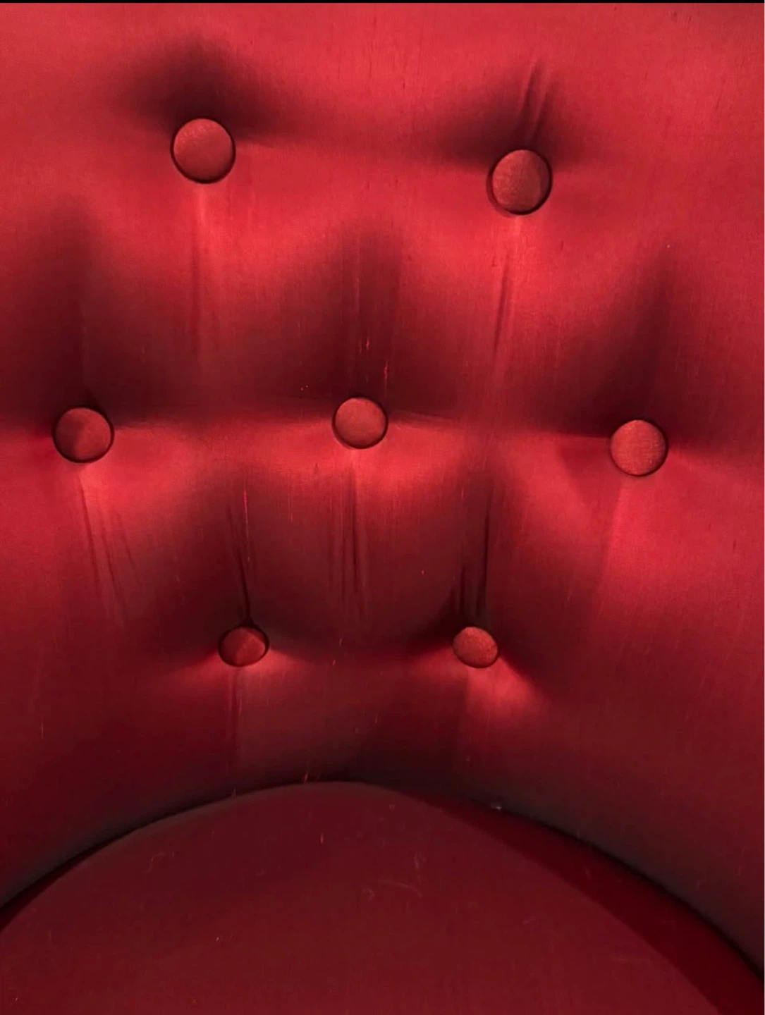 Red Tufted Accent Chair - photo 3