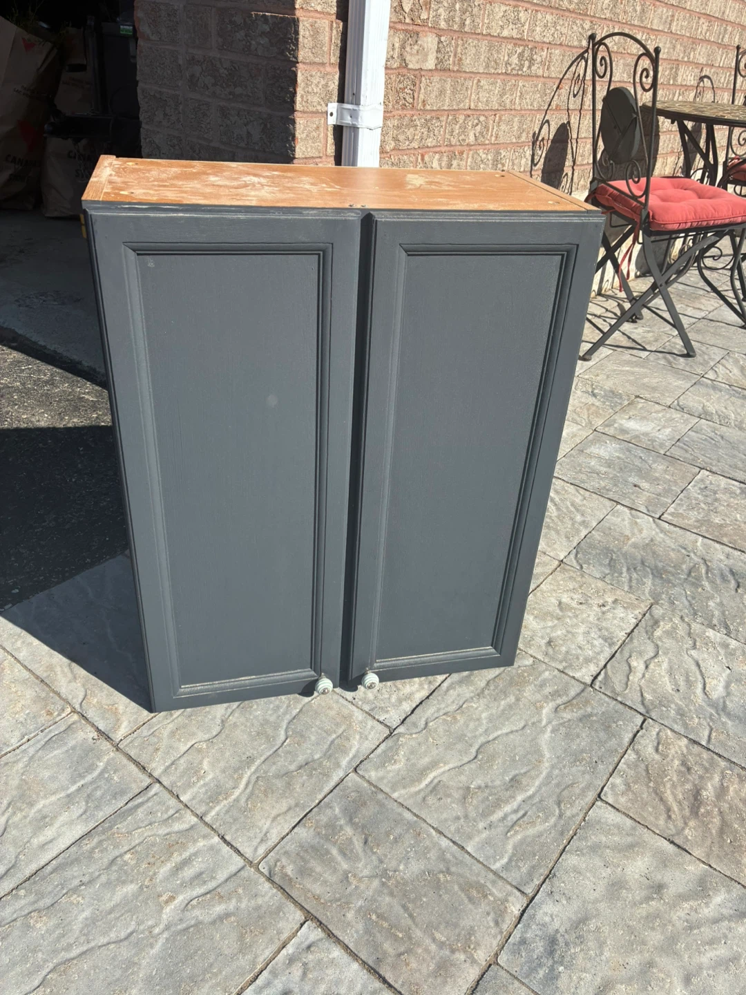 Dark Grey Kitchen Cabinet