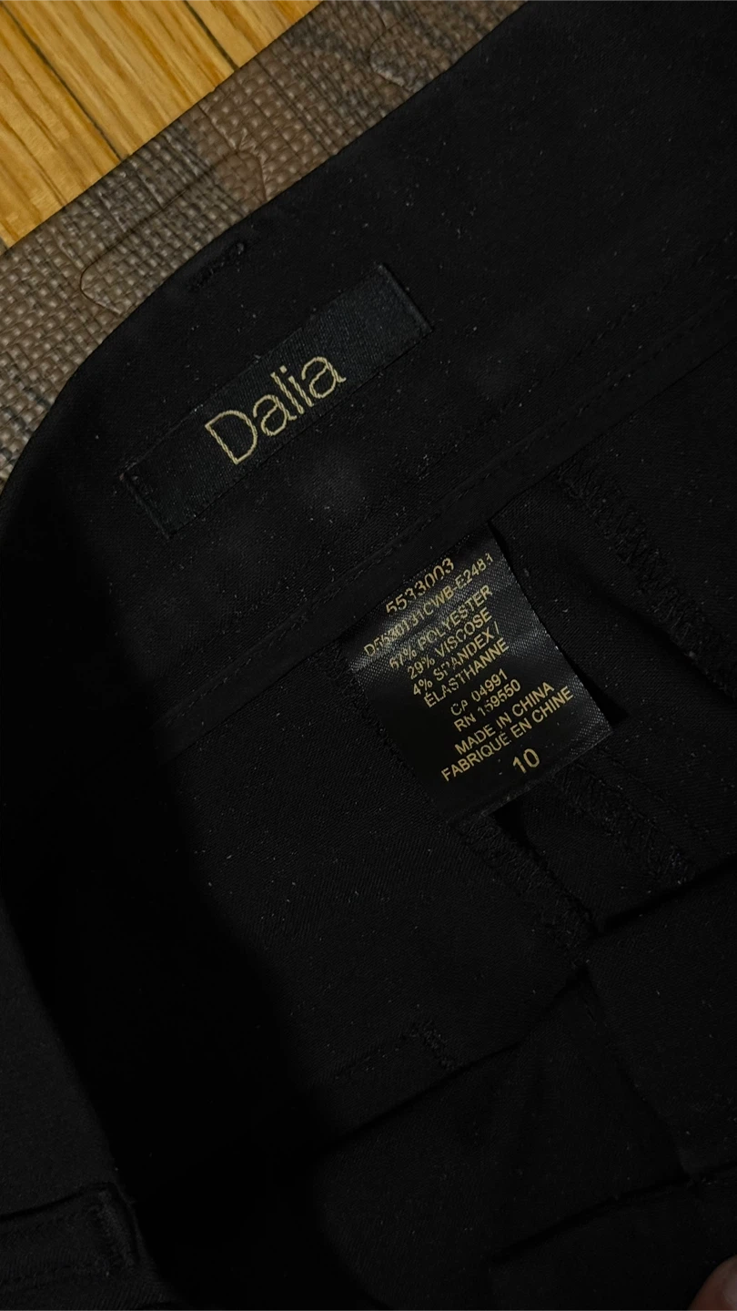 Dalia Black Wide Leg Pants - Size 10