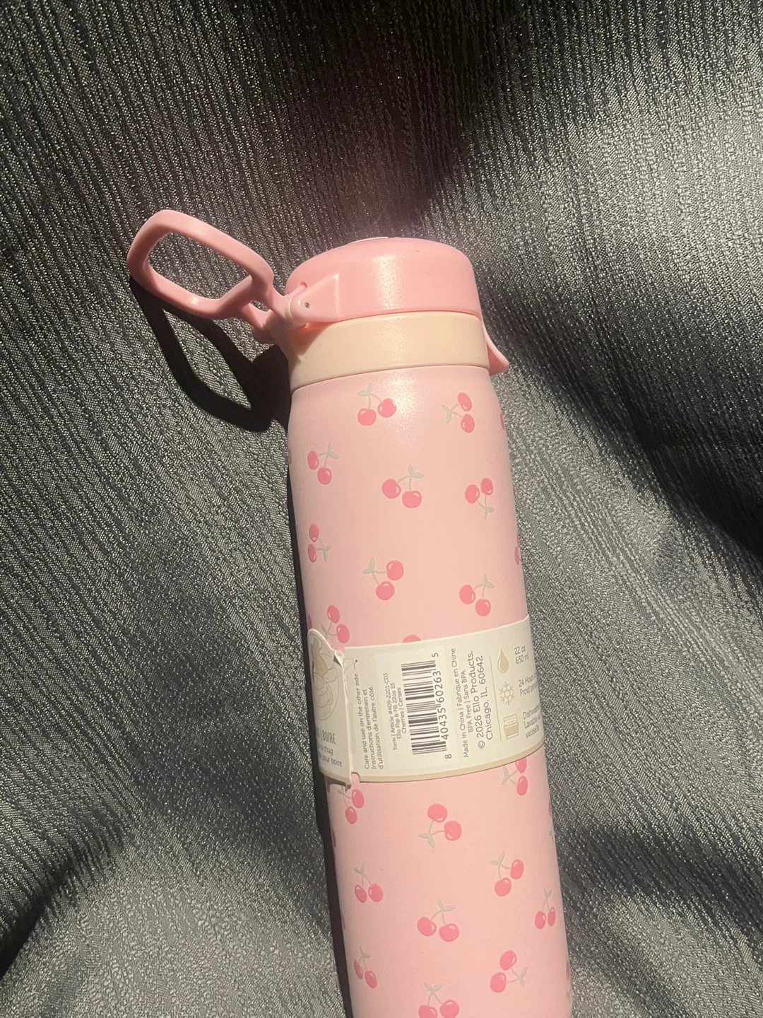Ello Flip & Fill Water Bottle 22 oz Pink Cherry - photo 4