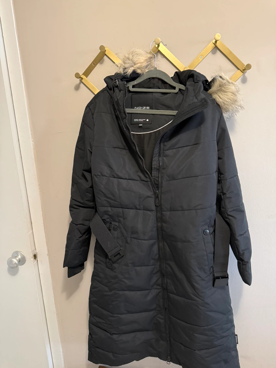 Noize Long Parka Coat - Size Medium