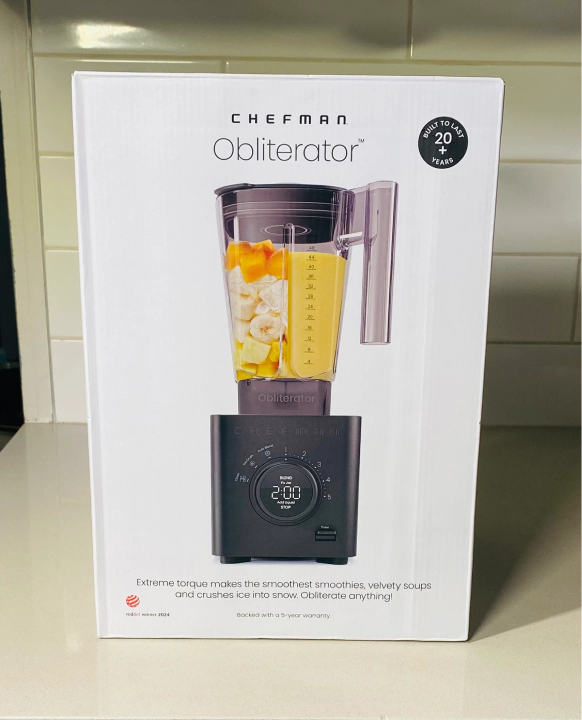 Chefman Obliterator Blender 48oz – 1380W Power - Brand New