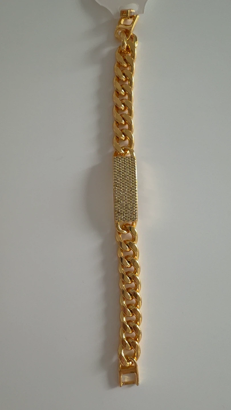 Brazilian Gold plated Cuban Link Bracelet