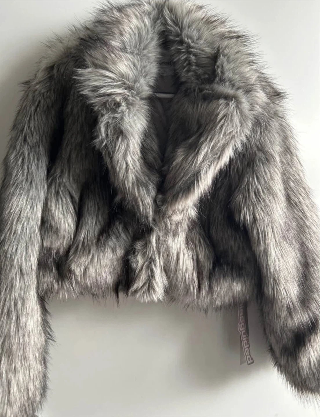 Medium Faux Fur Jacket - Grey