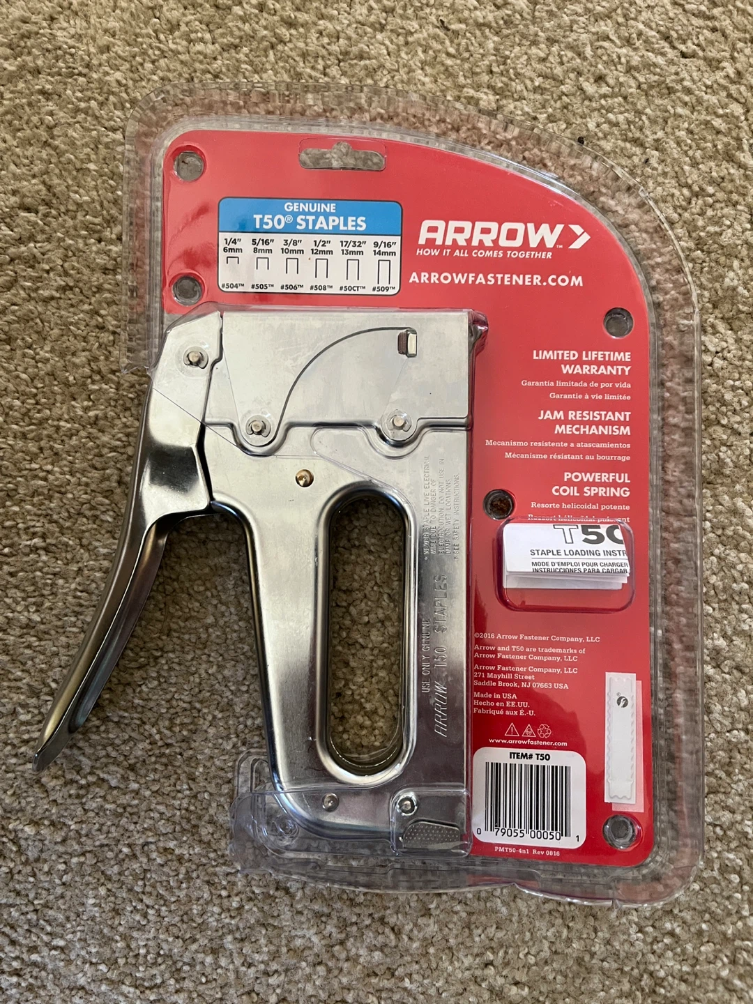 Arrow T50 Chrome Staple Gun