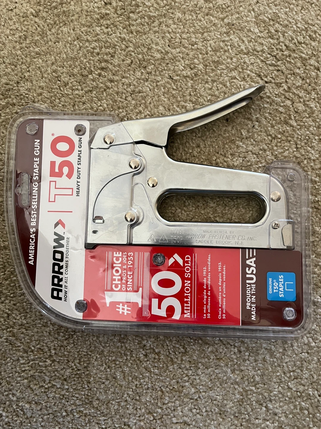 Arrow T50 Chrome Staple Gun - photo 2