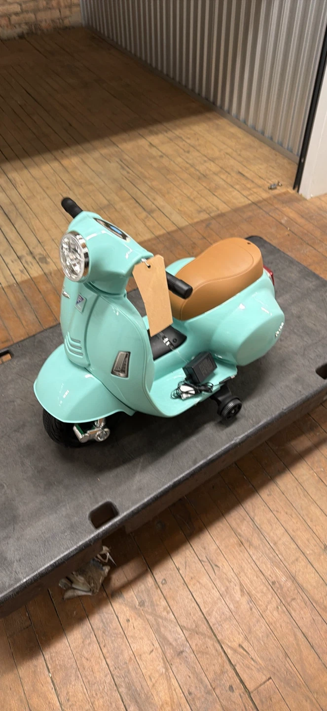 Vespa Electric Scooter for Kids - Teal - photo 2