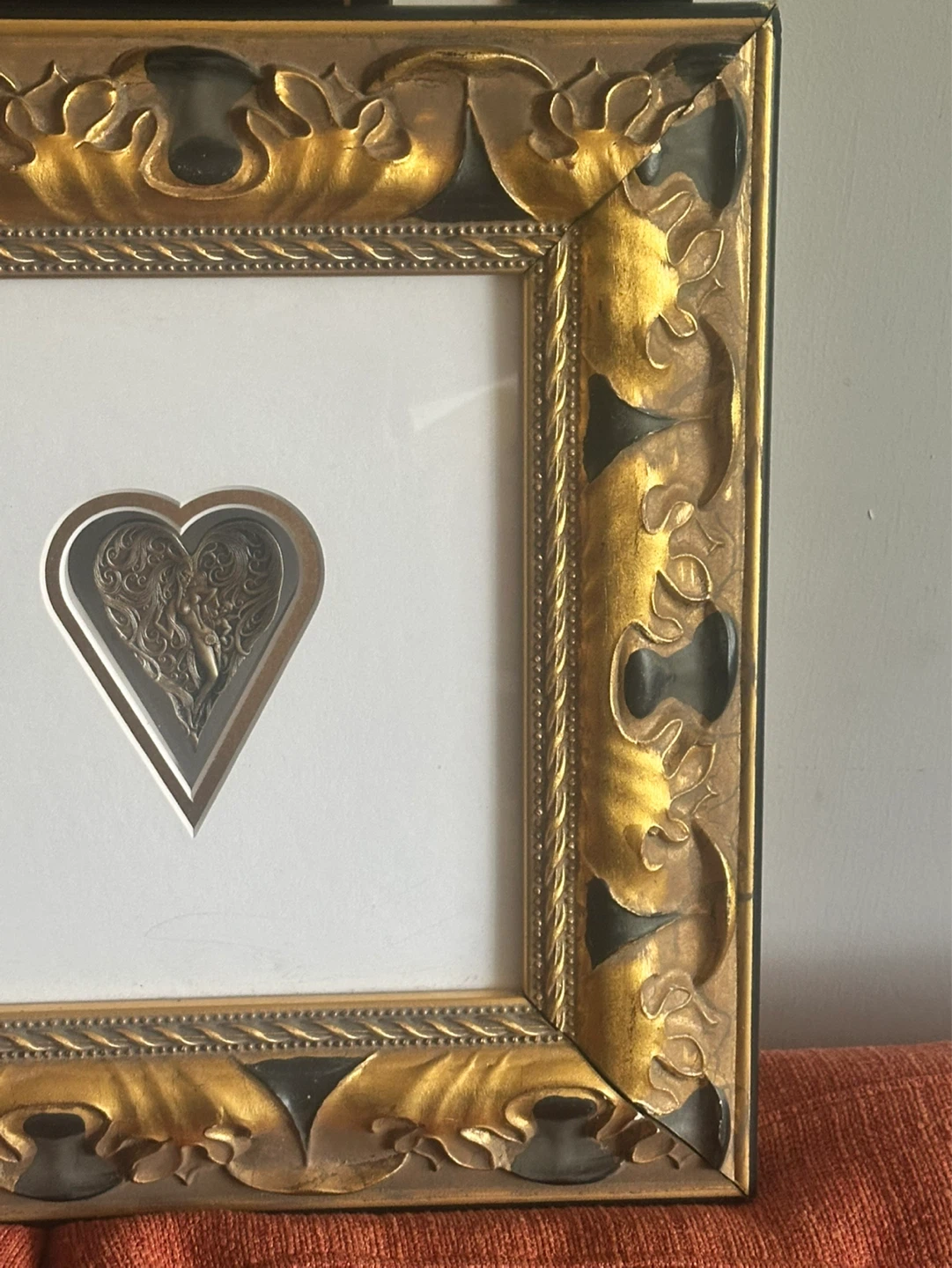 Erte Double Sided Bronze Heart Medallion Limited Edition 2500 - photo 5