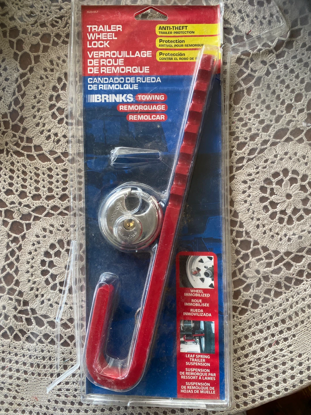 BRINKS TOWING Anti-Theft Trailer Wheel Lock