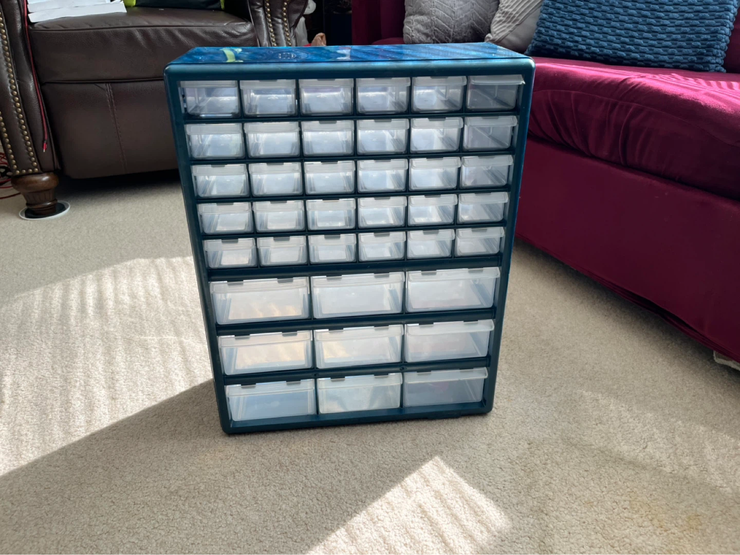 39 Drawer Small Parts Plastic Organizer - USED GOOD