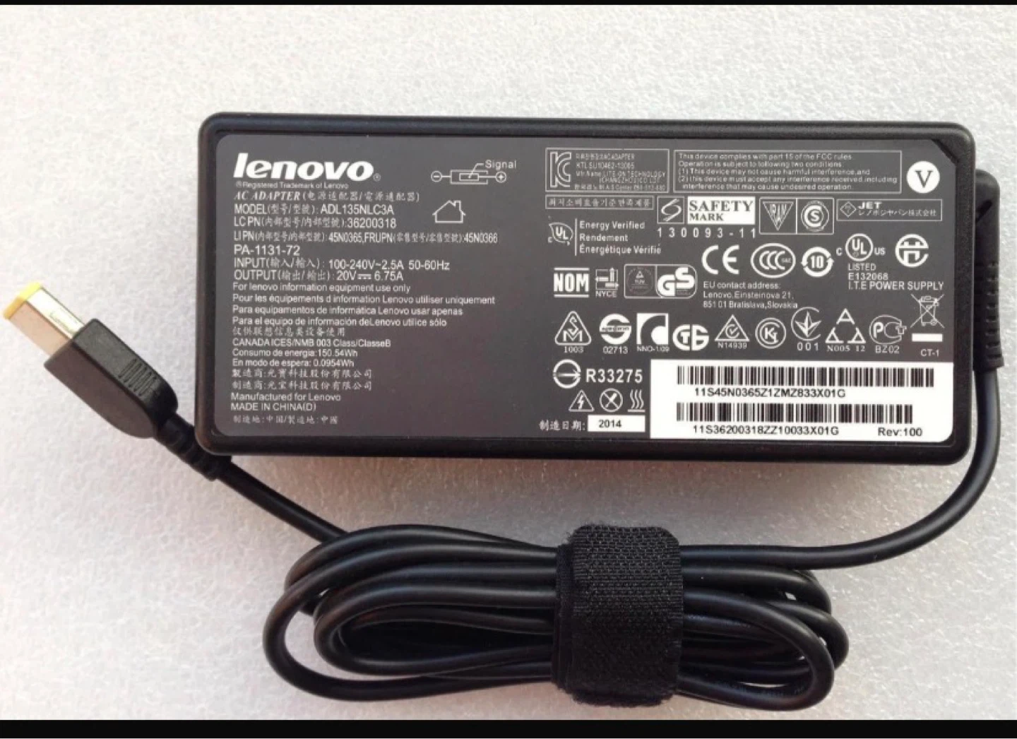 Lenovo Laptop Power Adapter Charger
