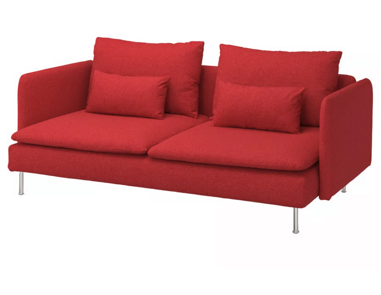 IKEA Super Soft Red Couch - photo 2