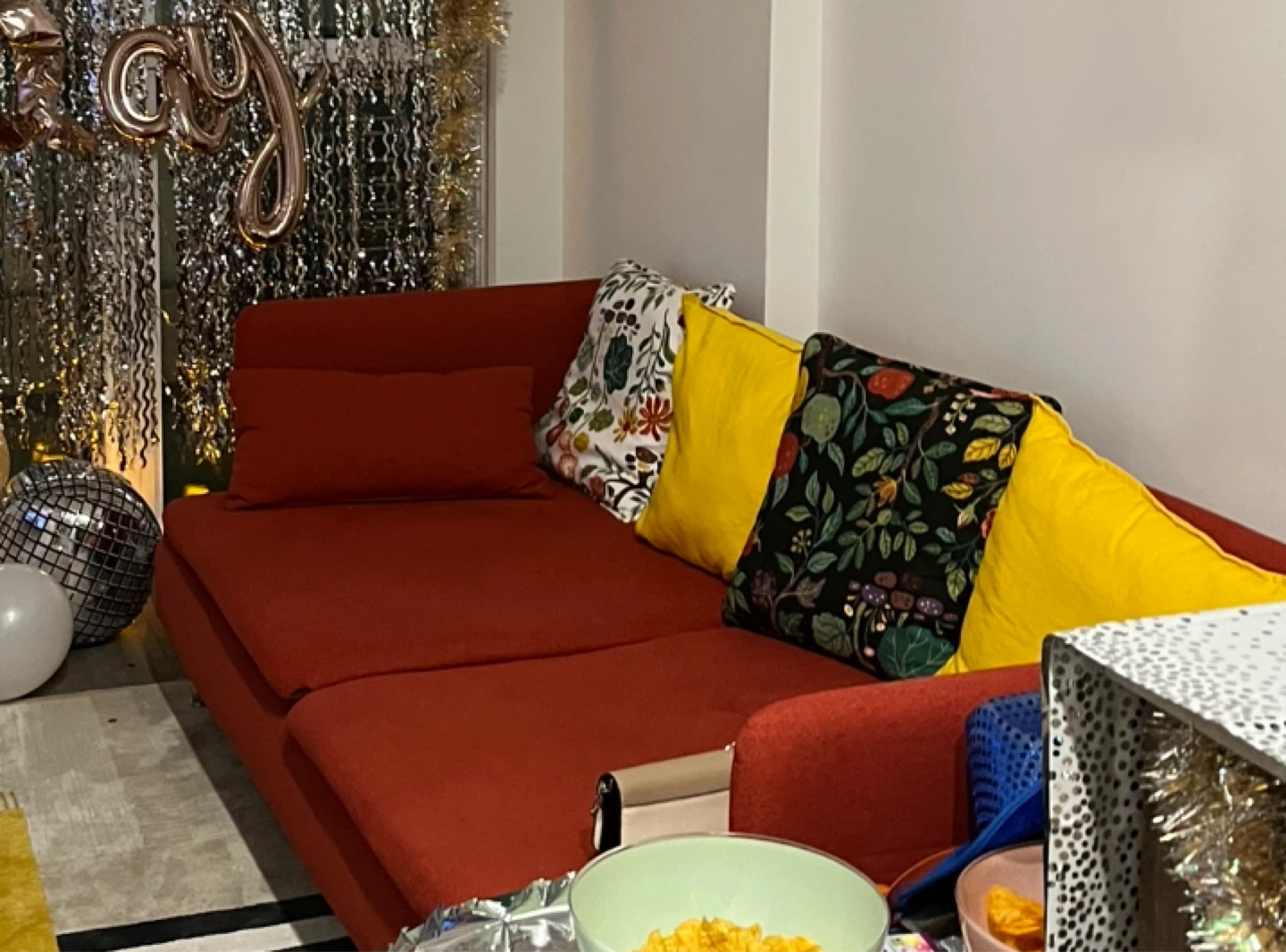 IKEA Super Soft Red Couch - photo 3
