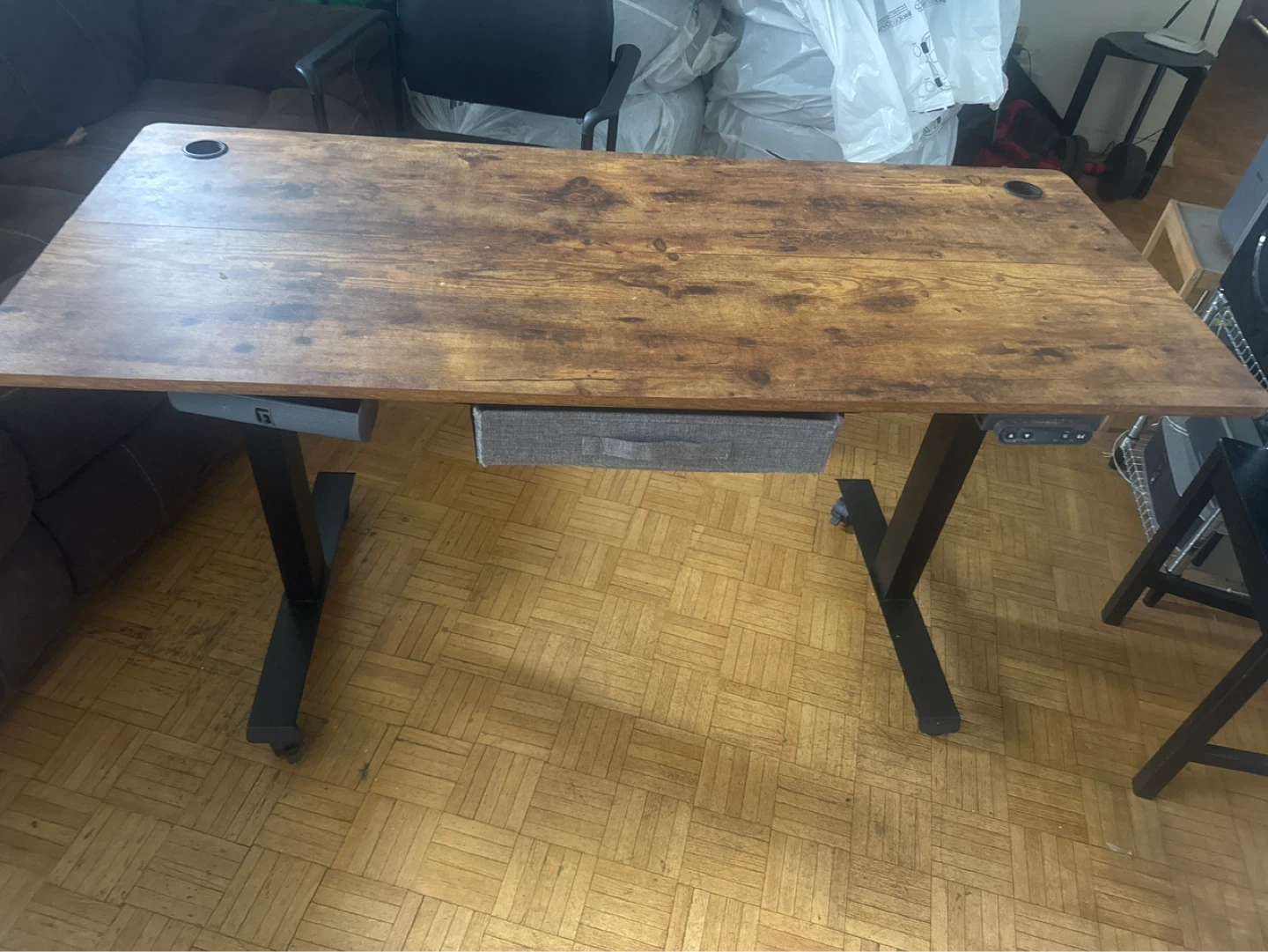 Adjustable Standing Desk with Drawer