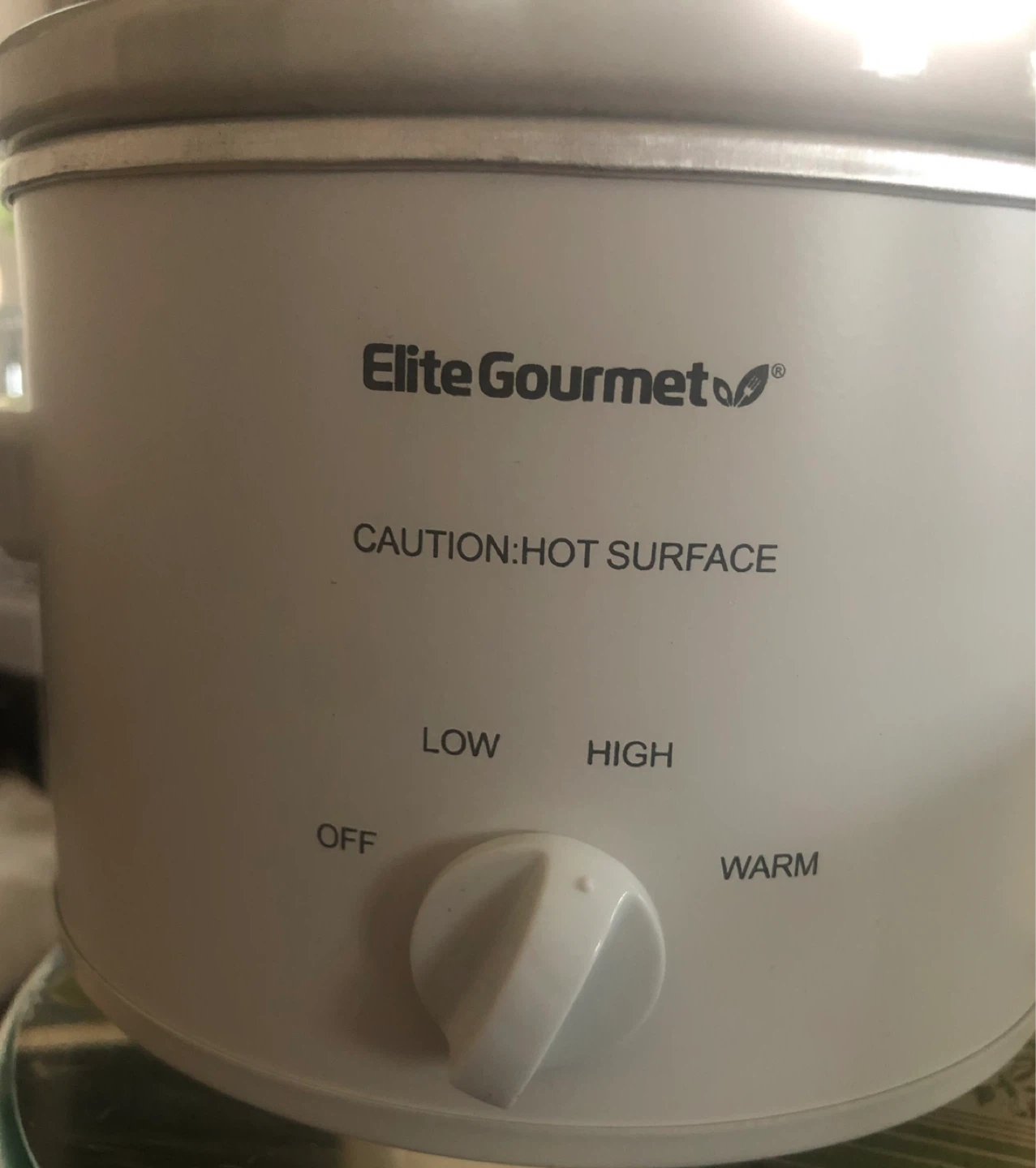 Slow cooker Elite Gourmet 1.5QT 3 settings