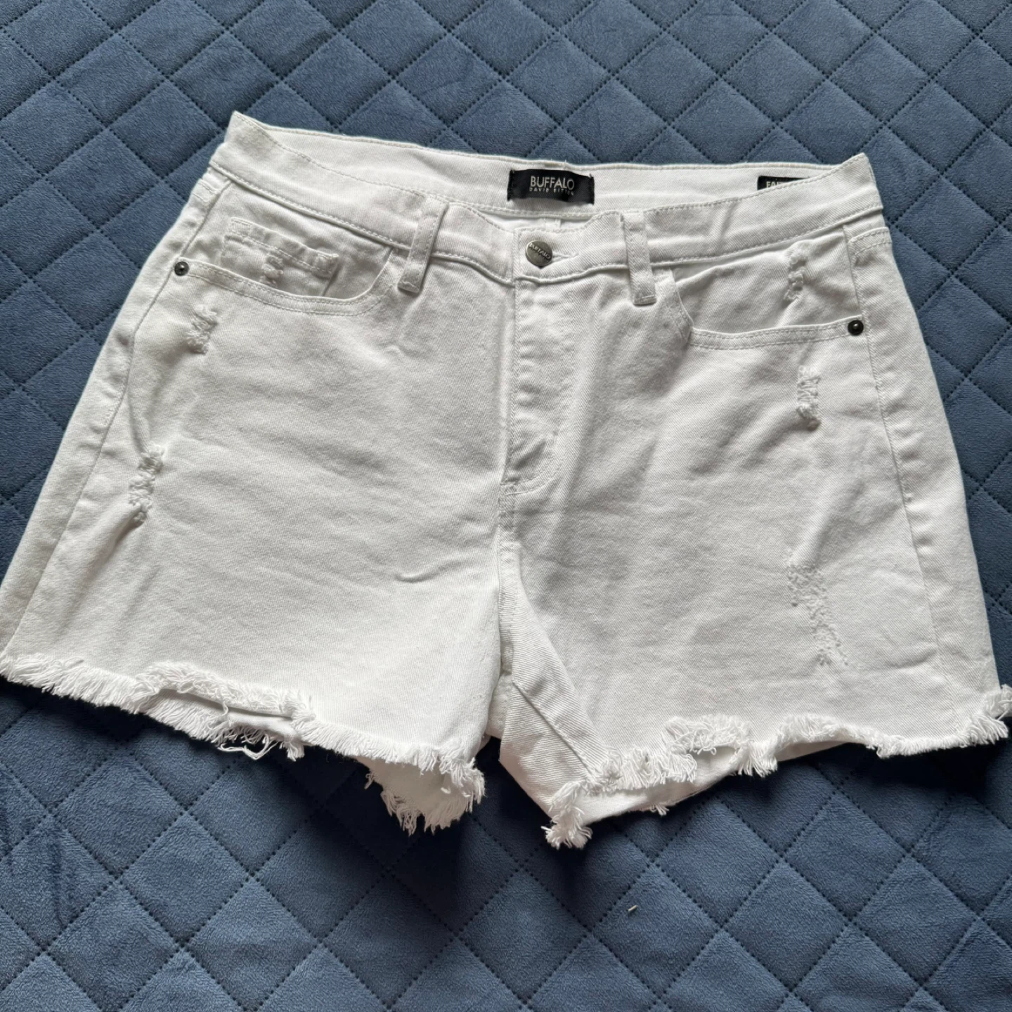 Buffalo David Bitton White Denim Shorts - Size 30