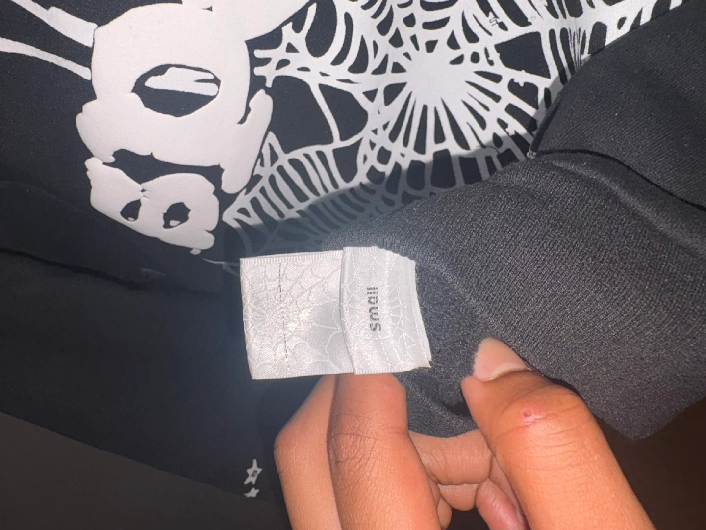 Sp5der OG Web Black Hoodie Size Small - photo 3