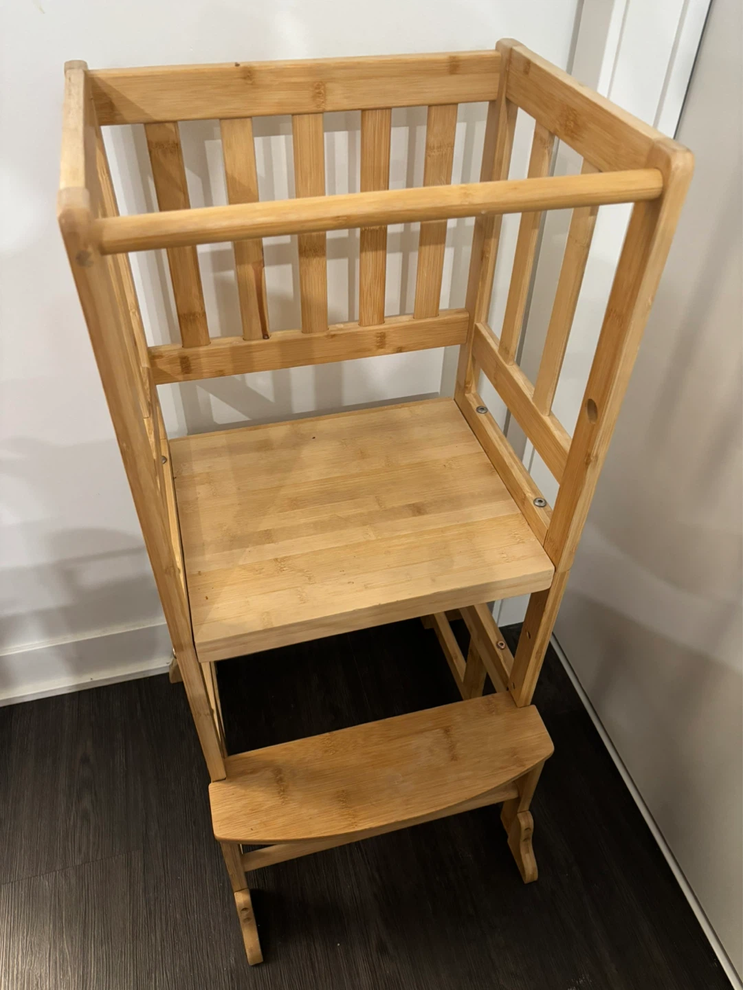 Wooden Kitchen Step Stool for Kids - photo 2