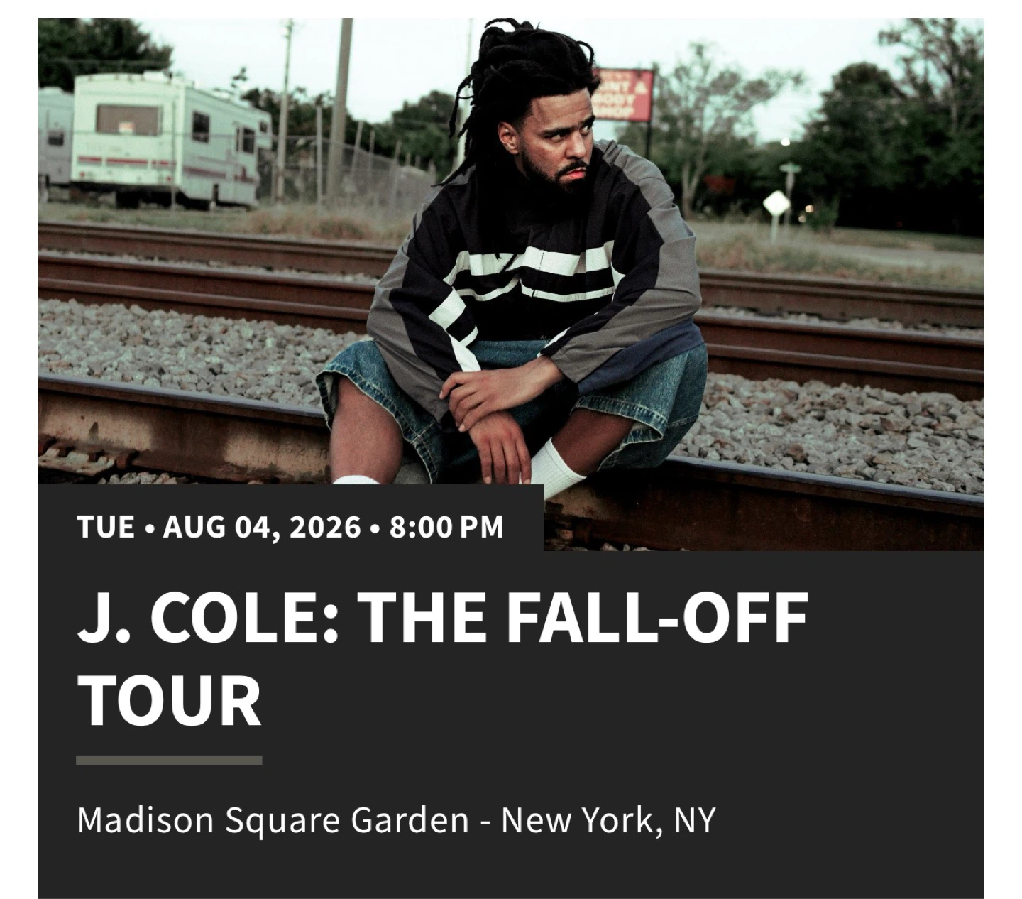 J. Cole: The Fall-Off Tour Ticket - photo 2