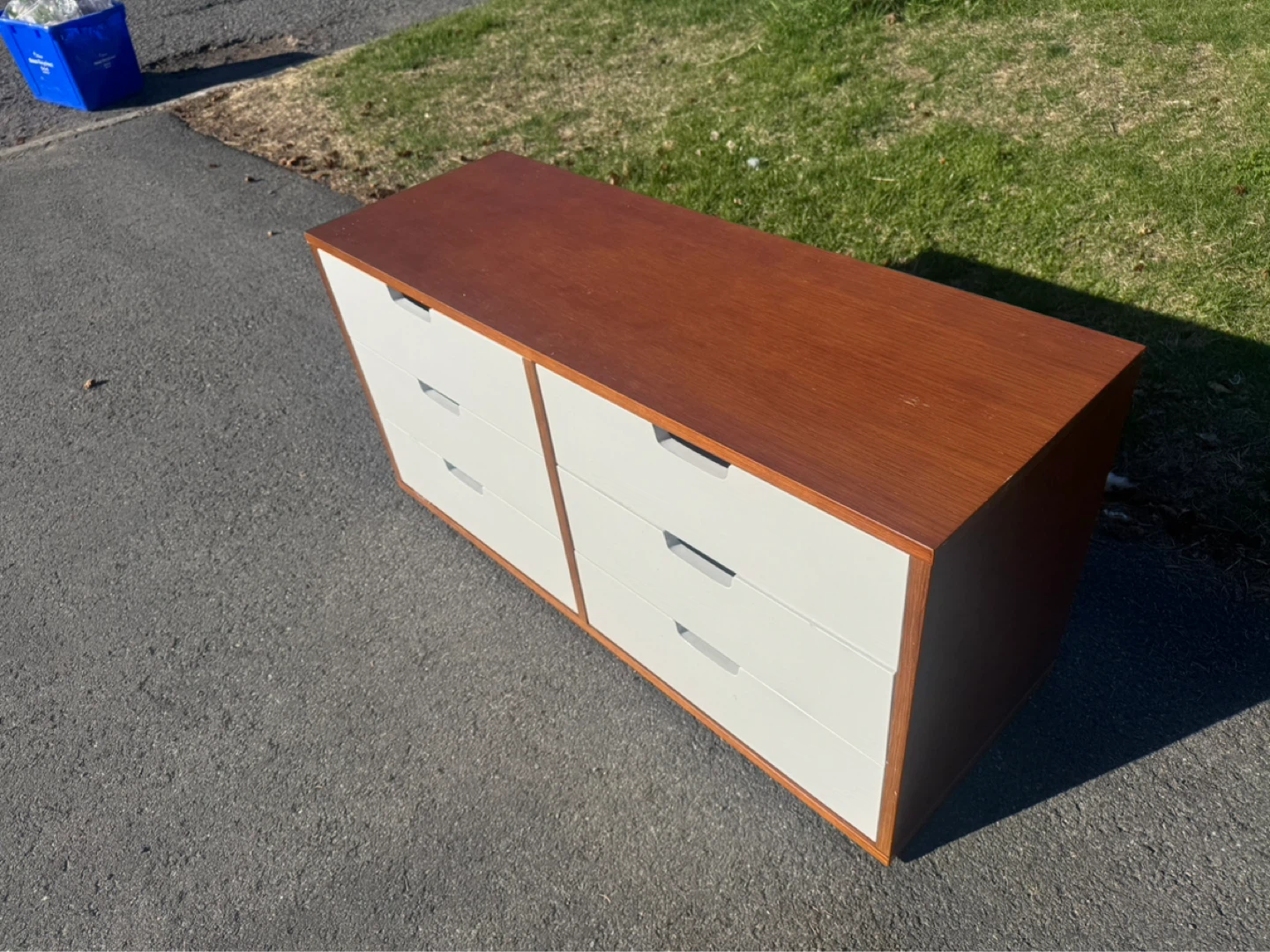 Ikea Six-Drawer Dresser - Wood & White - photo 3